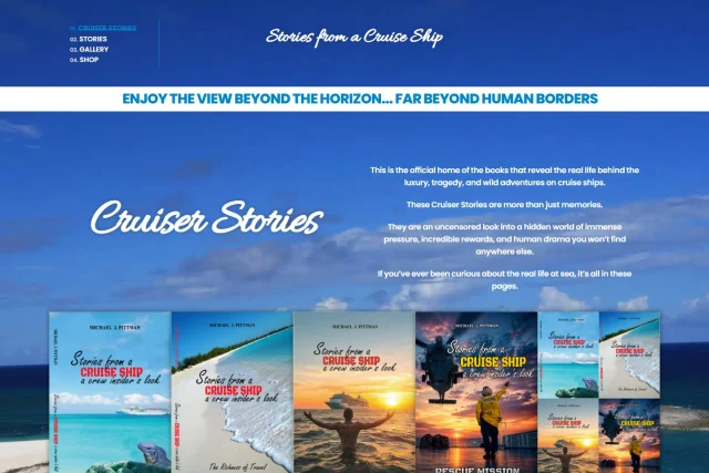 Cruiser Stories — Website auf dem Desktop