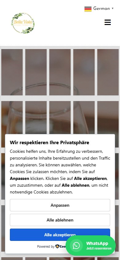 Ossiach Restaurant — Website auf dem Smartphone