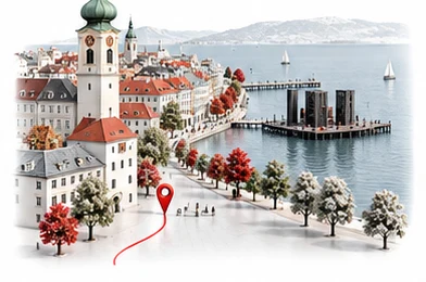 Bregenz — ilustrativni prikaz grada