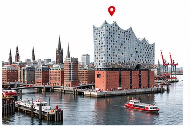 Hamburg — ilustrativni prikaz grada