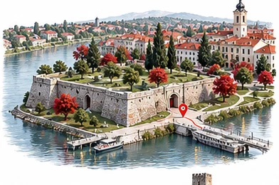 Šabac — illustrative city view