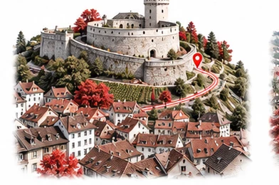 Schaffhausen — illustrative city view