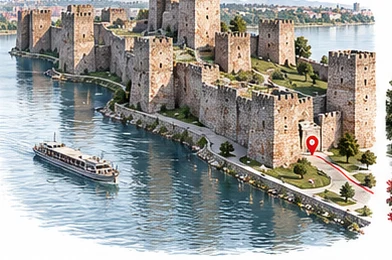 Smederevo — illustrative Stadtansicht