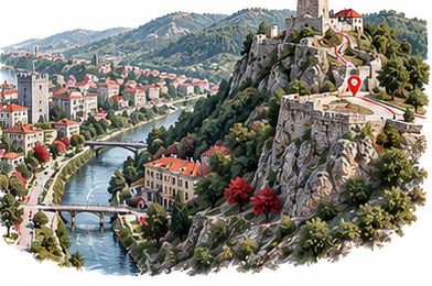 Užice — ilustrativni prikaz grada