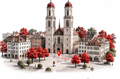 Winterthur — illustrative Stadtansicht