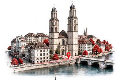 Zürich — illustrative city view