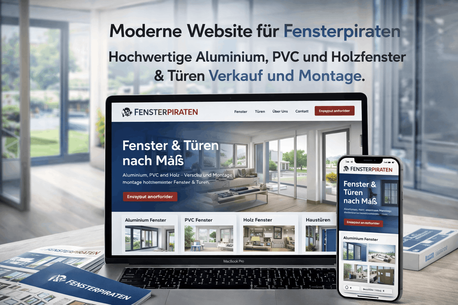 Fensterpiraten haben wir eine moderne Website entwickelt