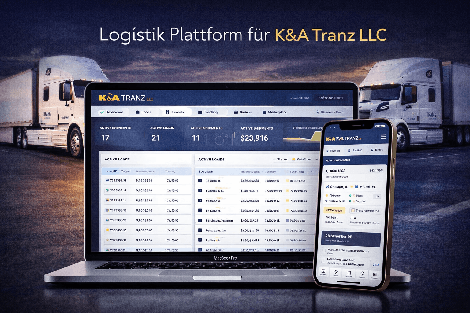 Plattform für Transport und Logistik