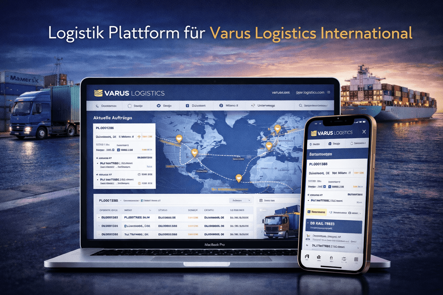 haben wir eine moderne Website mit integriertem Logistiksystem