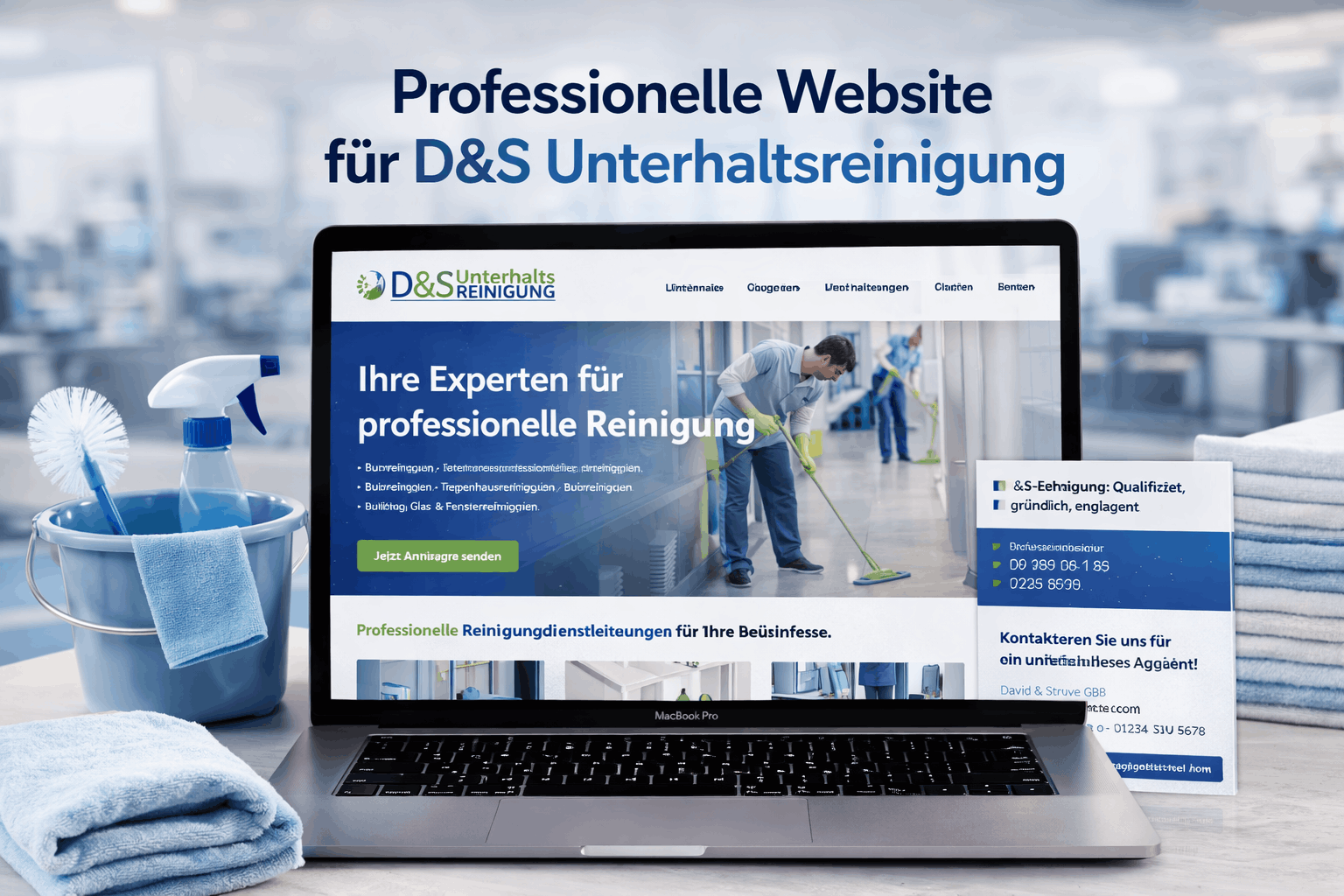 moderne Website entwickelt