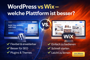WordPress vs Wix – welche Plattform ist besser?