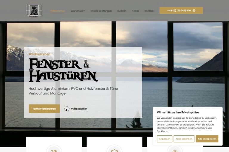 Fensterpiraten — Website preview